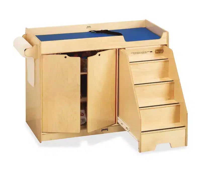 Jonti-Craft Pull-out Stairs Changing Table 48 x 22.5 in Beige