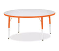 Jonti-Craft Berries Elementary Height Color Edge Round Table 48 x 48 in Orange