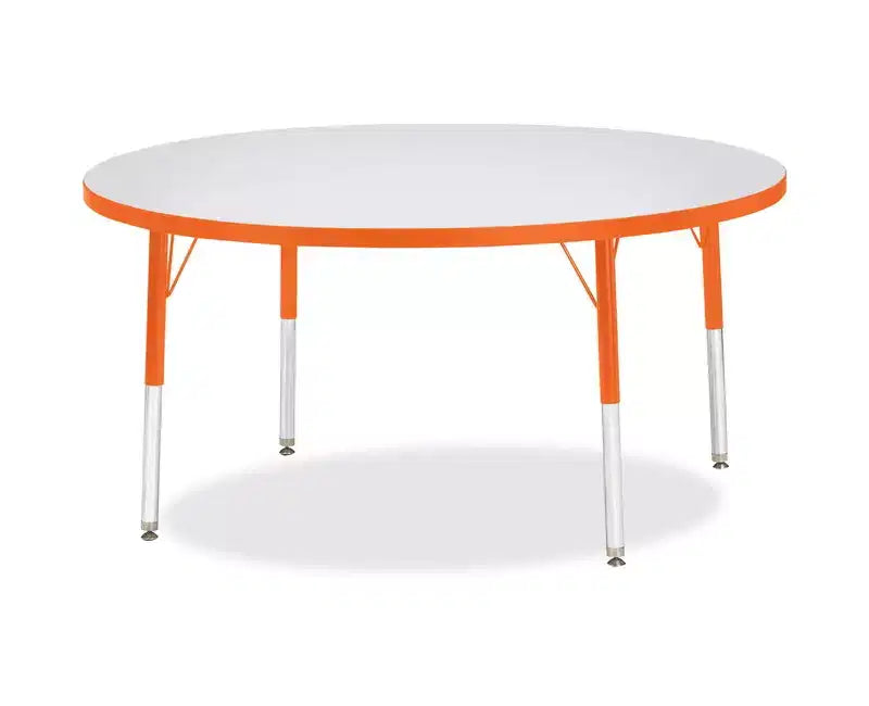 Tavolo Rotondo Elementare Alto Colore Bordo 48 x 48 pollici Arancione