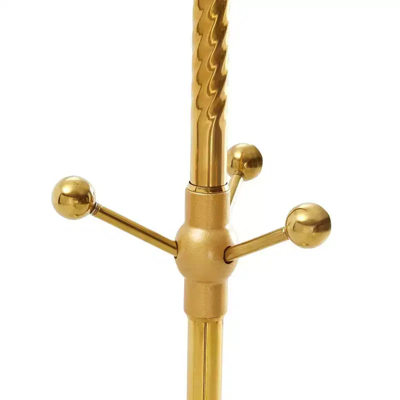 Appendiabiti moderno in acciaio inossidabile da 72"H con staffa staccabile