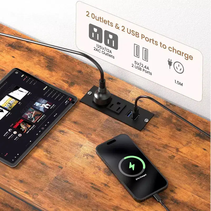 Mobile TV comò da 63 pollici con 12 cassetti, cassettiera in tessuto con stazione di ricarica e luci LED, ripiani aperti per TV da 65-75 pollici, centro di intrattenimento moderno