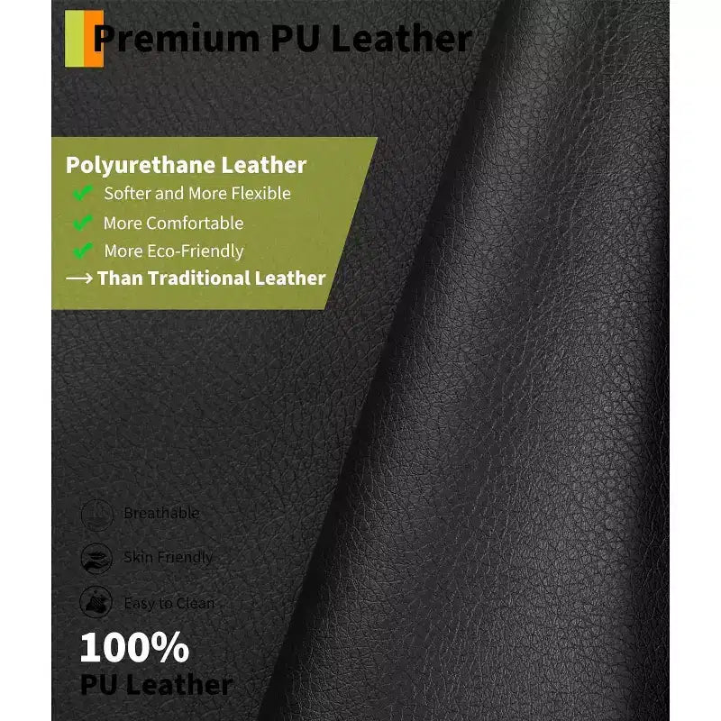 Poltrona Reclinabile Oversize in Pelle Sintetica, Poltrona Reclinabile Manuale con Imbottitura Spessa e Seduta Larga, per Soggiorno o Camera da Letto, Larghezza Extra di 22 Pollici