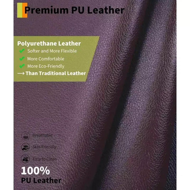Poltrona Reclinabile Oversize in Pelle Sintetica, Poltrona Reclinabile Manuale con Imbottitura Spessa e Seduta Larga, per Soggiorno o Camera da Letto, Larghezza Extra di 22 Pollici