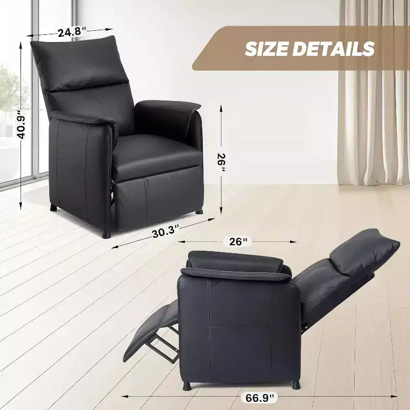Poltrona reclinabile elettrica con massaggio e riscaldamento, divano reclinabile singolo regolabile, poltrona per home theater
