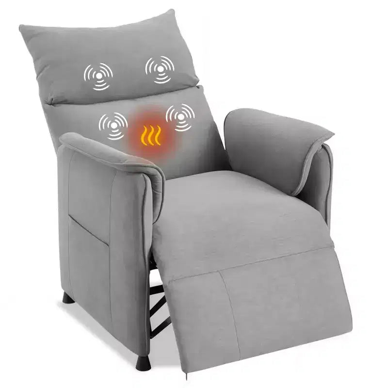 Poltrona reclinabile elettrica con massaggio e riscaldamento, divano reclinabile singolo regolabile, poltrona per home theater