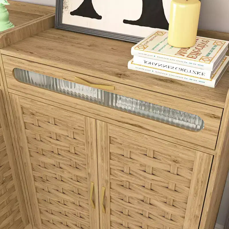 Mobiletto da caffè, Armadietto contenitore con cassetto e ripiano regolabile, Mobiletto d'accento per cucina, sala da pranzo, bagno, ingresso