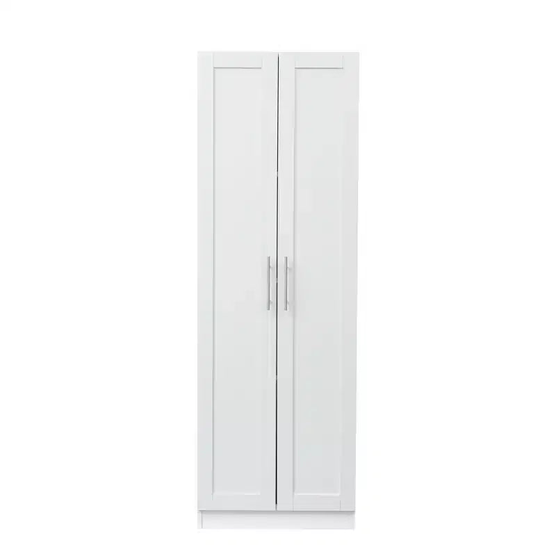 Credenza alta moderna, Mobile dispensa autoportante con 2 ante e 4 ripiani, Mobile contenitore per soggiorno, sala da pranzo, cucina