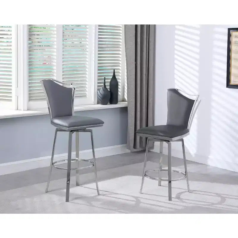 Schienale del design contemporaneo per sgabelli da bancone girevoli