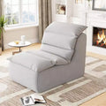 Bean Bag Chair for Adults, High-Density Foam Lazy Floor Sofa with Non-Slip Base, Comfy Fireside Chair, Leisure Reading Chair for Living Room, Bedroom