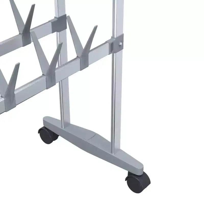 Scarpiera con ruote argentata 26x10,6x39,4