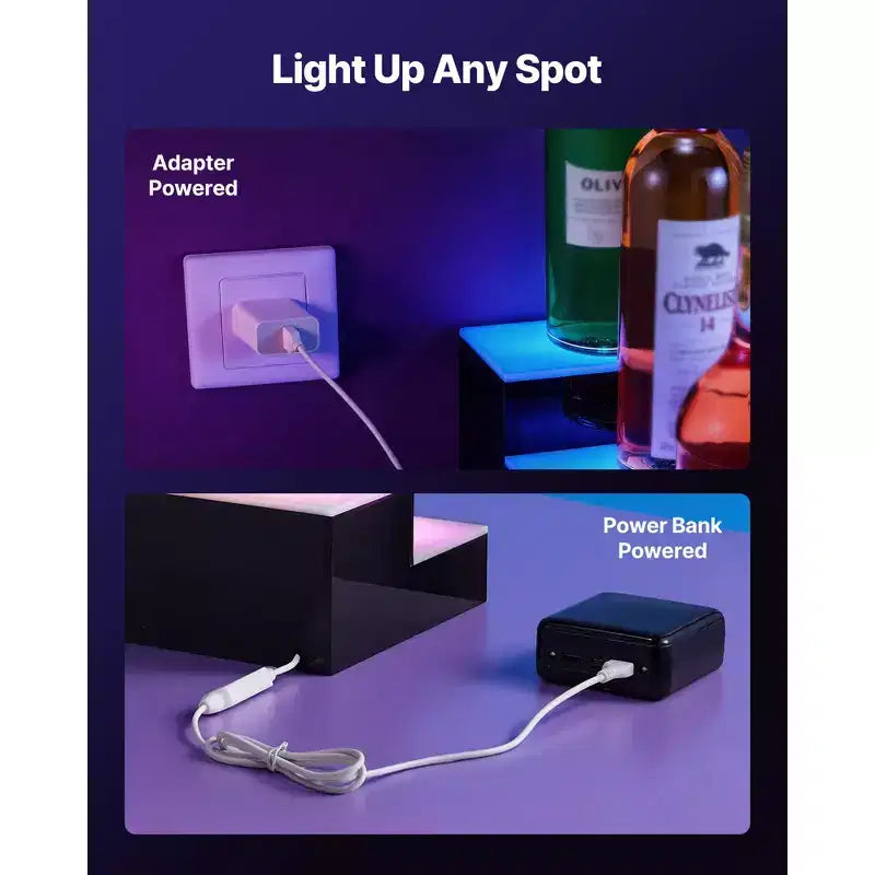 Espositore per bottiglie di liquore con LED, a 2 livelli 40 pollici, mensola illuminata in acrilico per bar di casa con telecomando RF e controllo tramite app, Nero+Bianco