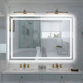 SUMERAIN 48x32 Wall Bathroom Mirror Shatter-Proof, Anti-Fog ETL Smart LED Vanity Mirror with Light