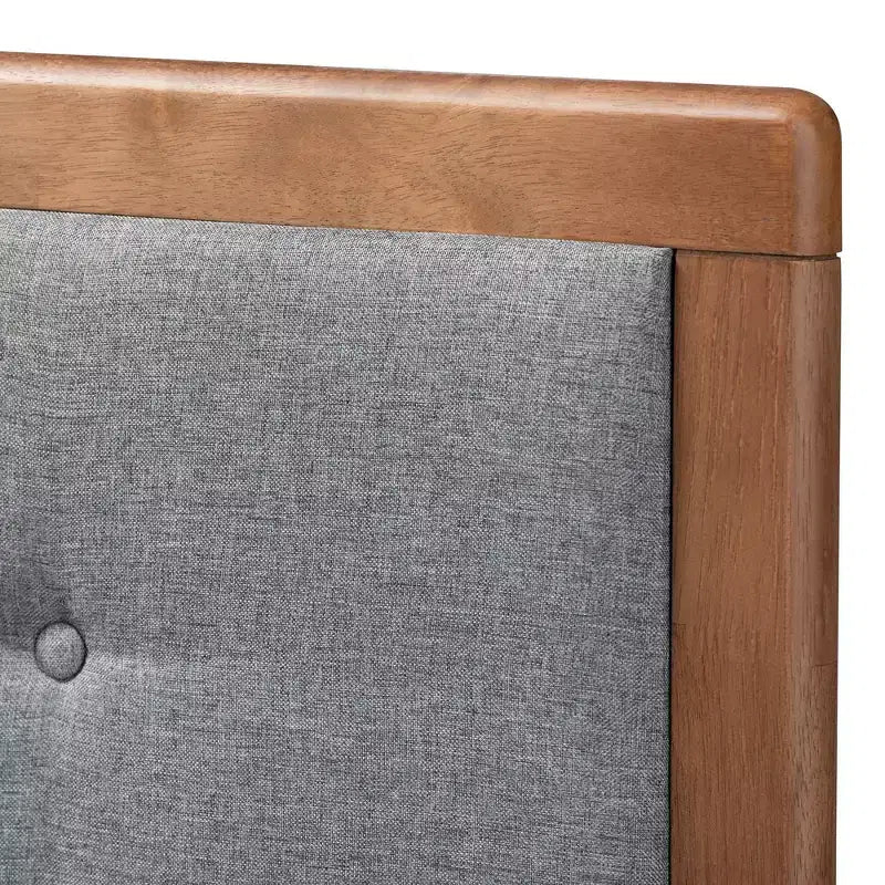 Testata in legno finitura noce