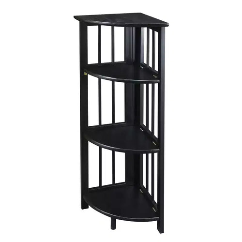4 Shelf Corner Folding Bookcase - Flora Home